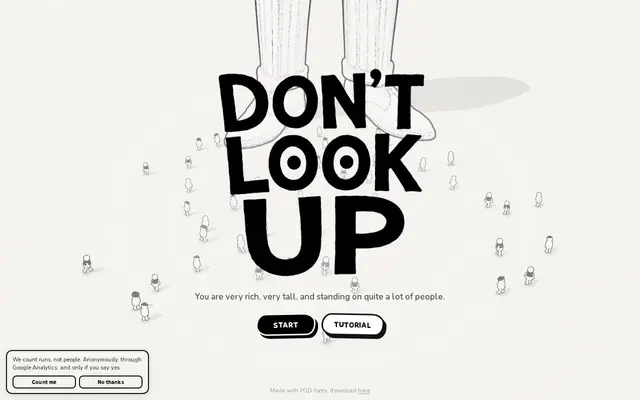 Don't Look Up game 截图